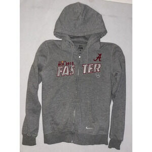 Nike Alabama Crimson Tide Zip Up Hoodie Mens M BCS‎ National Championship 2013